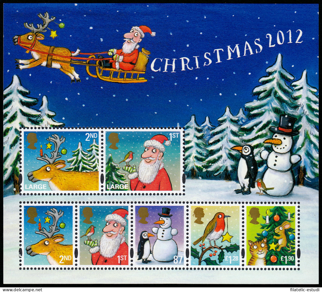 Gran Bretaña HB 97 2012 Navidad MNH - Hojas Bloque