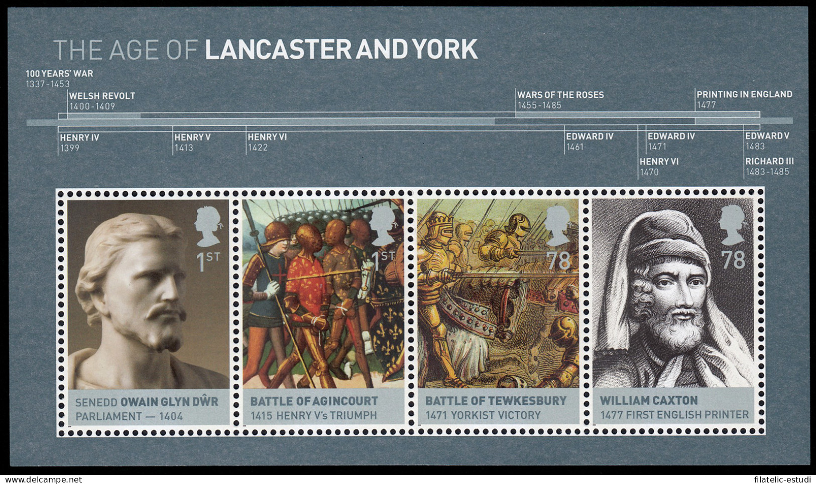 Gran Bretaña HB 54 2008 Reyes Británicos Las Casas De Lancaster Y York MNH - Hojas Bloque