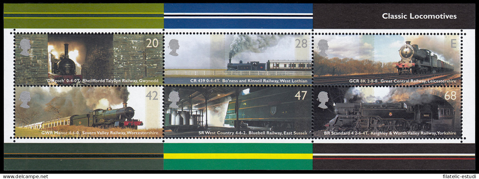 Gran Bretaña HB 23 2004 Transporte Locomotoras MNH - Blocks & Miniature Sheets