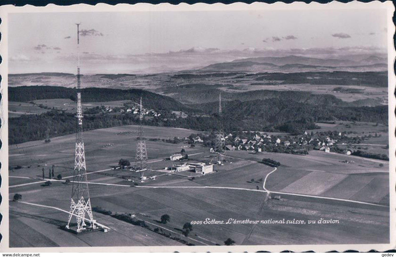 Sottens VD, Antenne Et Emetteur National Suisse Vu D'avion (6905) - Sottens