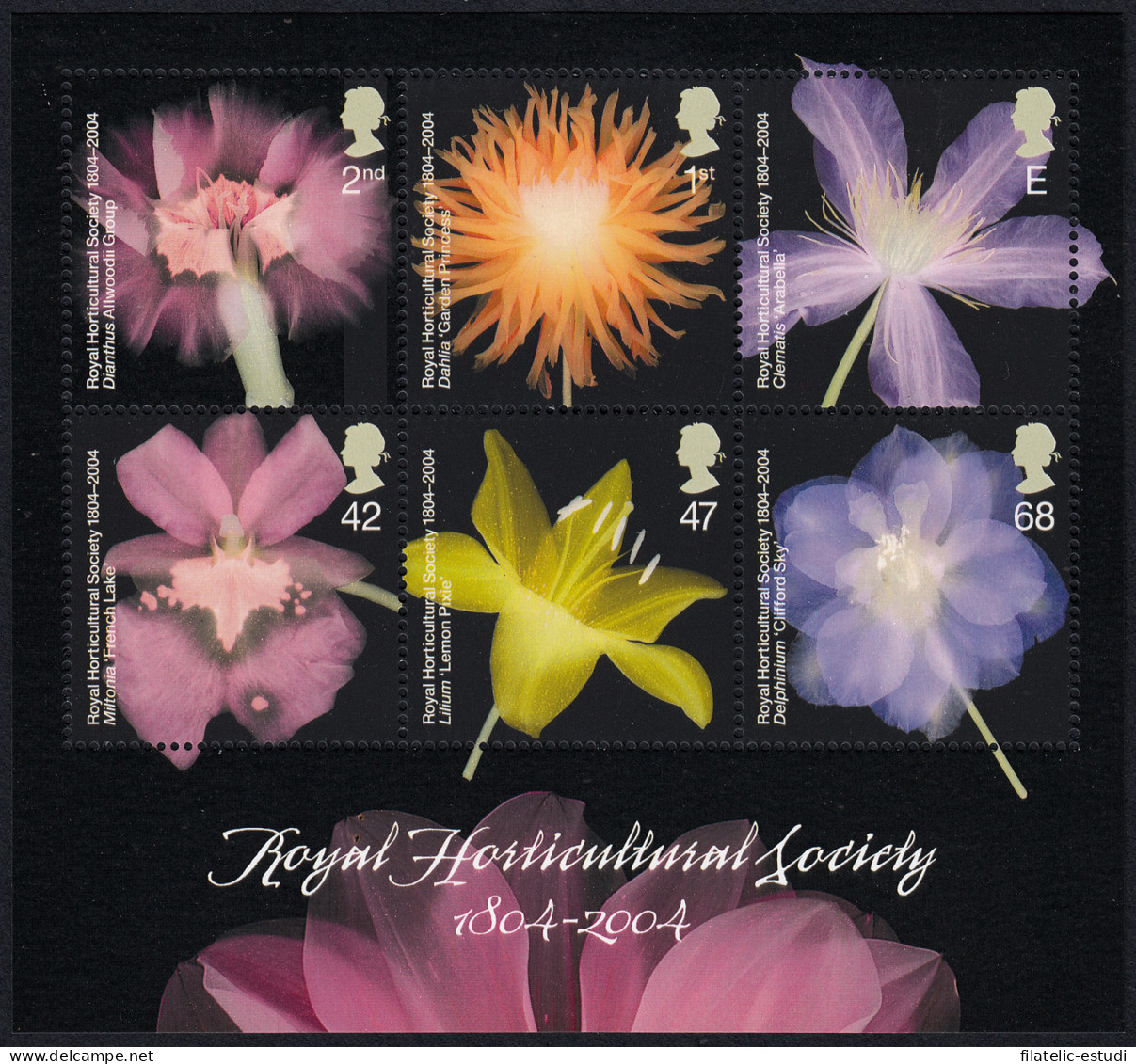 Gran Bretaña HB 25 2004 200 Aniv. Real Sociedad De Horticultura MNH - Blocks & Kleinbögen