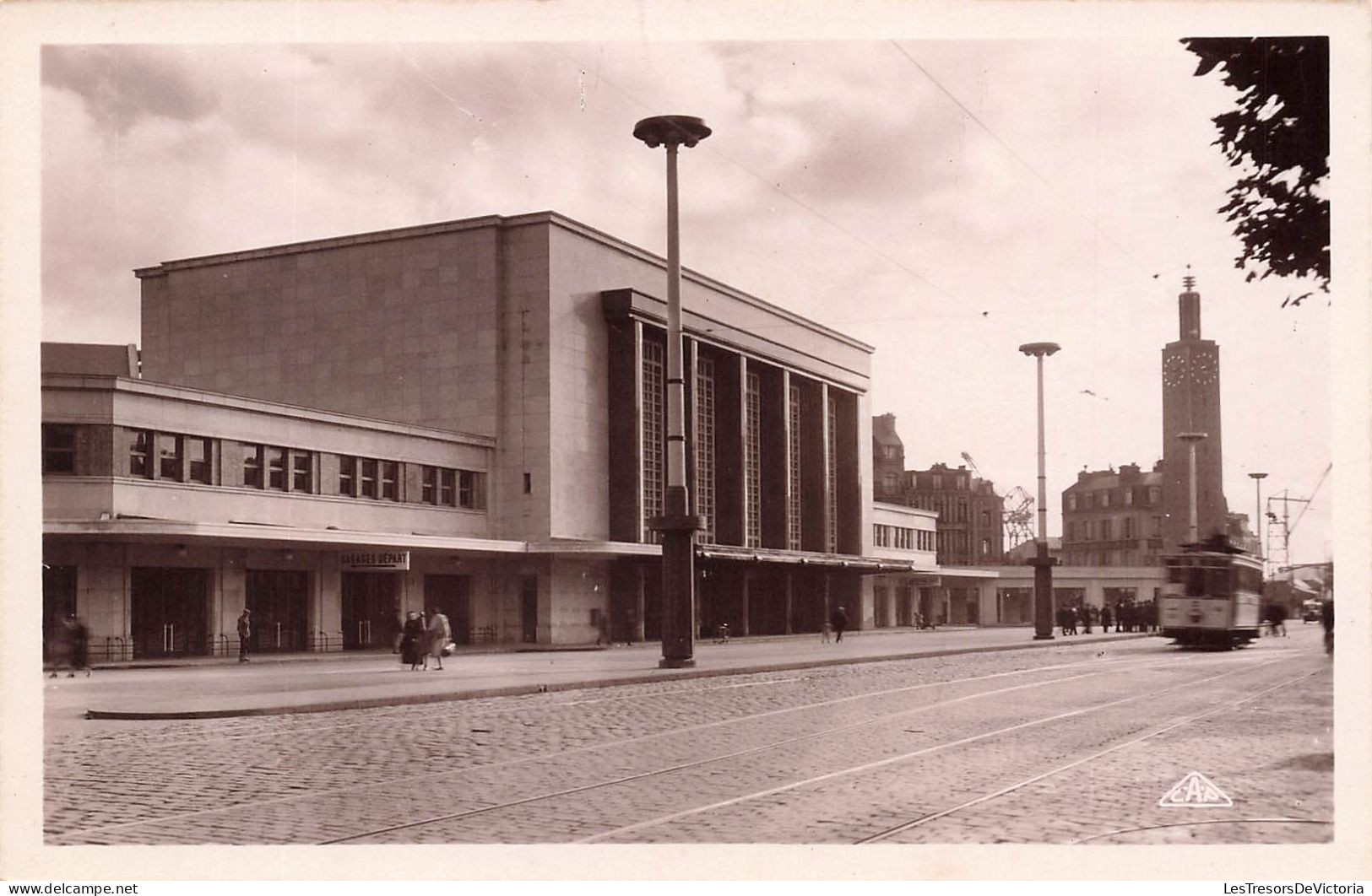 FRANCE - Le Havre - Vue Panoramique De La Gare (Henri Pacon, Architecte - Poisson, Sculpteur) - Carte Postale Ancienne - Gare