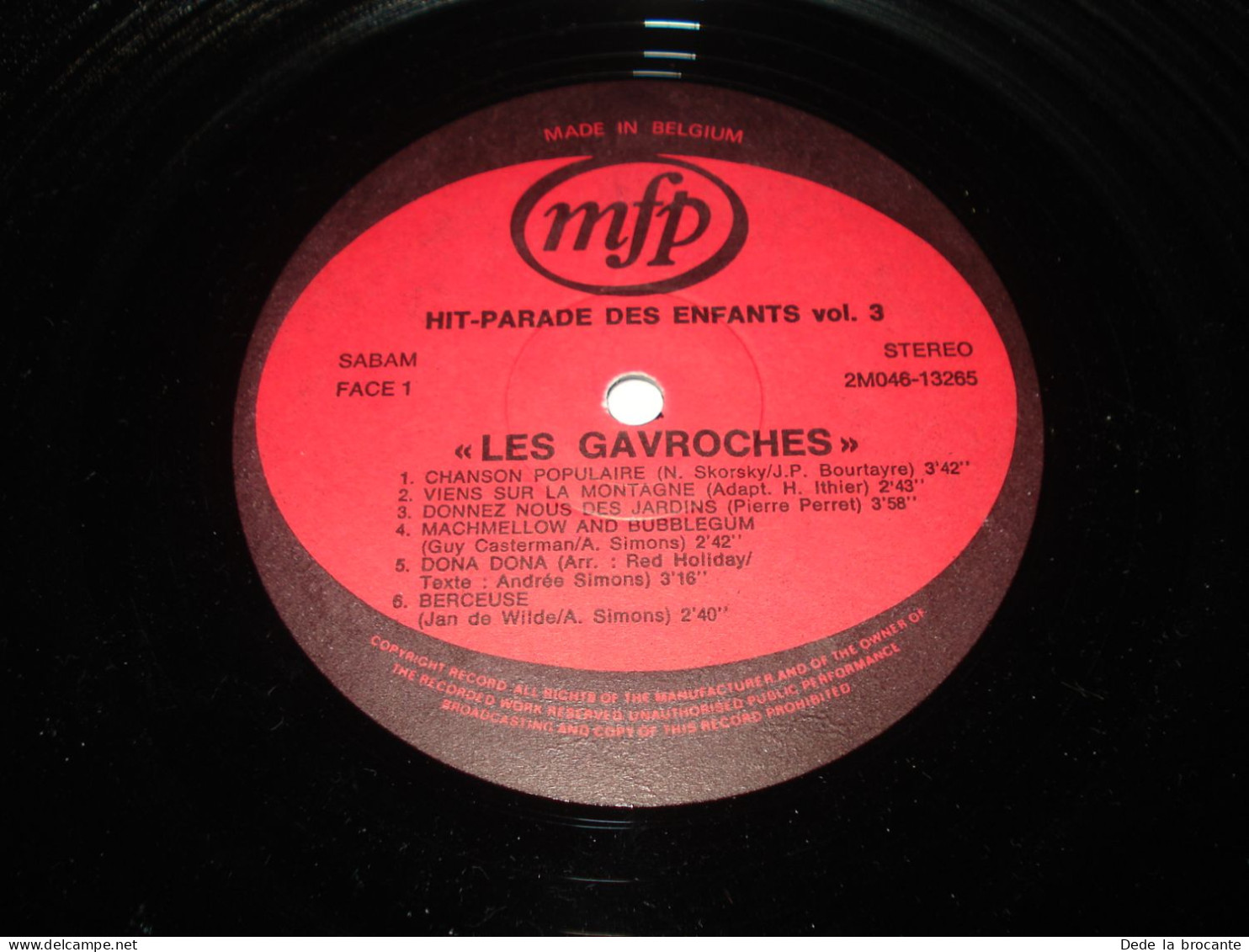 B14 / Les Gavroches – Hit-Parade Enfant 3 – LP -  2 M 046-13265 - BE  1975  M/EX - Kinderlieder