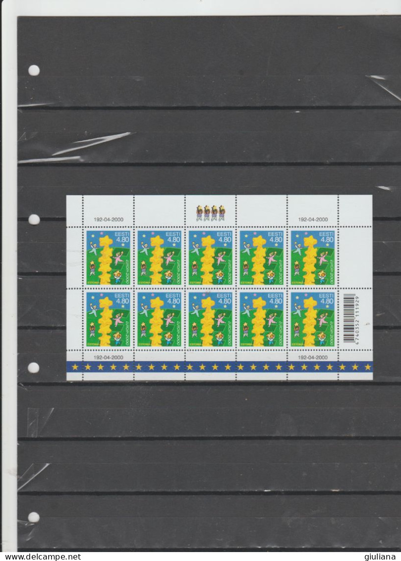 Estonia 2000 - (Yvert)   MF/358**  4 Personaggi Ai Margini  "Europa Cept." - 2000