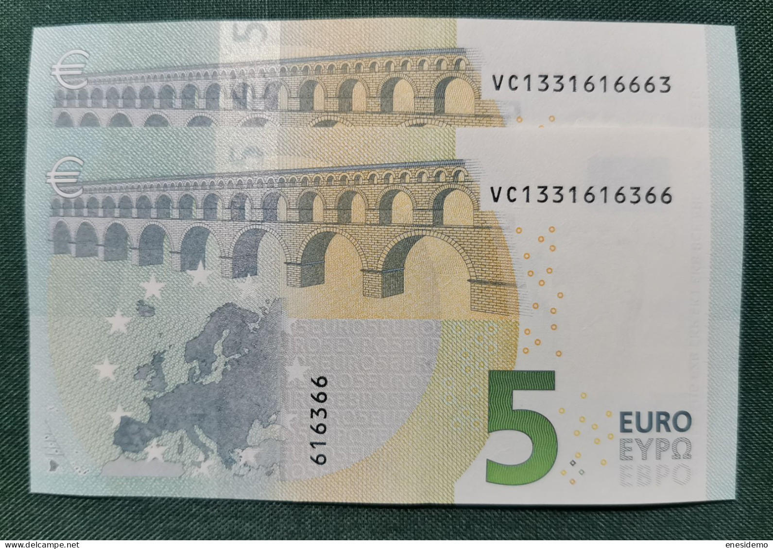 5 EURO SPAIN 2013 LAGARDE V014F5 VC SC FDS ONLY THREE NUMBERS UNCIRCULATED PERFECT - 5 Euro