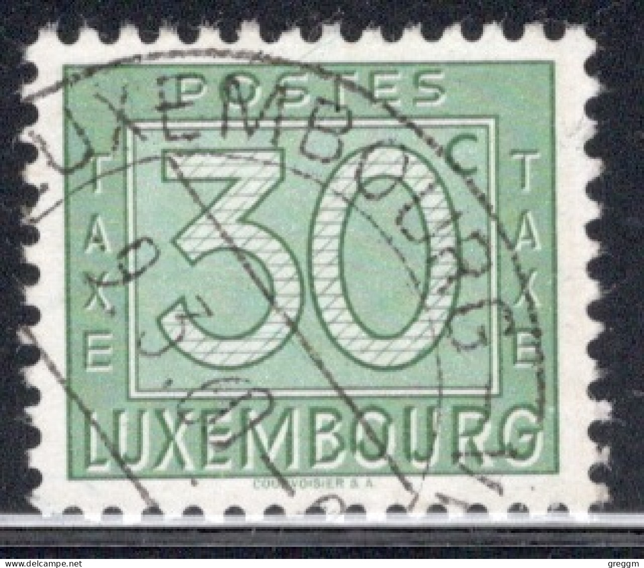 Luxembourg 1946 Single Numeral Stamps - New Design  In Fine Used - Segnatasse