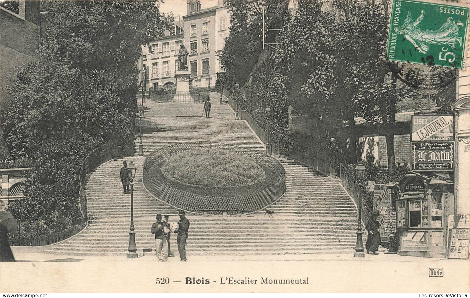 FRANCE - Blois - L'escalier Monumental - Carte Postale Ancienne - Blois