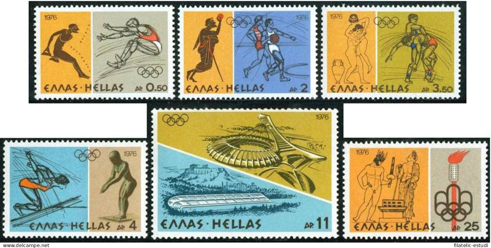 OLI1  Grecia Greece  Nº 1218/23  1976  MNH - Sonstige & Ohne Zuordnung