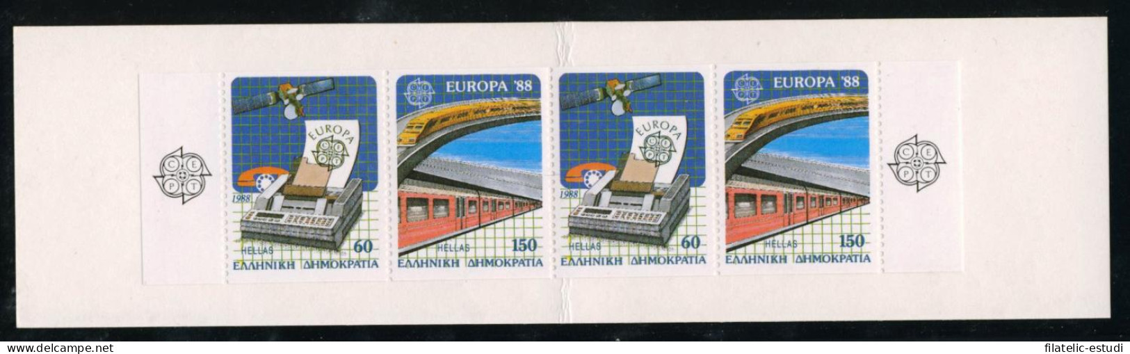 TRA1 Grecia Greece  Nº 1667 Carnet  1988  Europa-transporte Y Comunicaciones C - Otros & Sin Clasificación