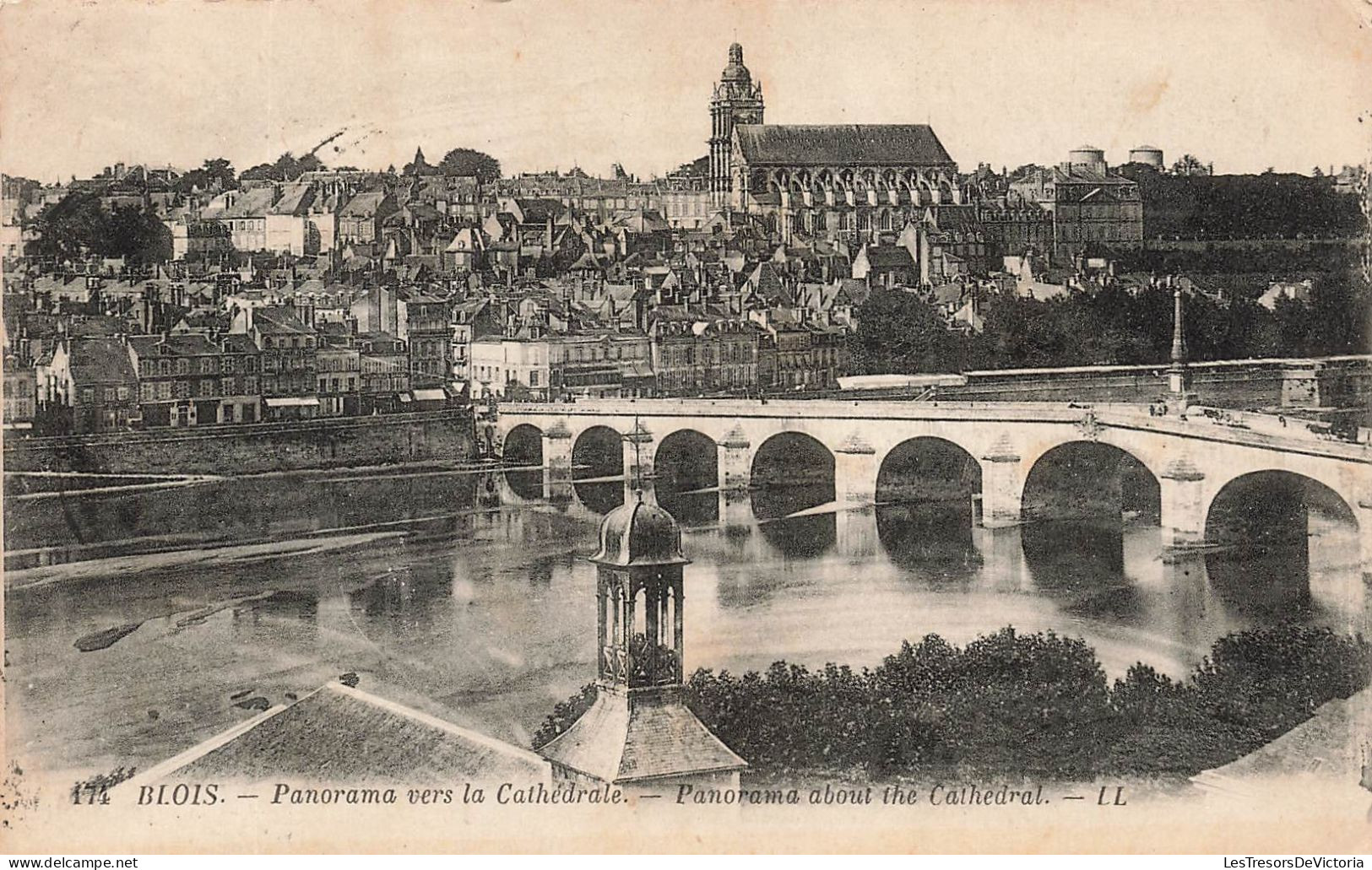 FRANCE - Blois - Panorama Vers La Cathédrale - Carte Postale Ancienne - Blois