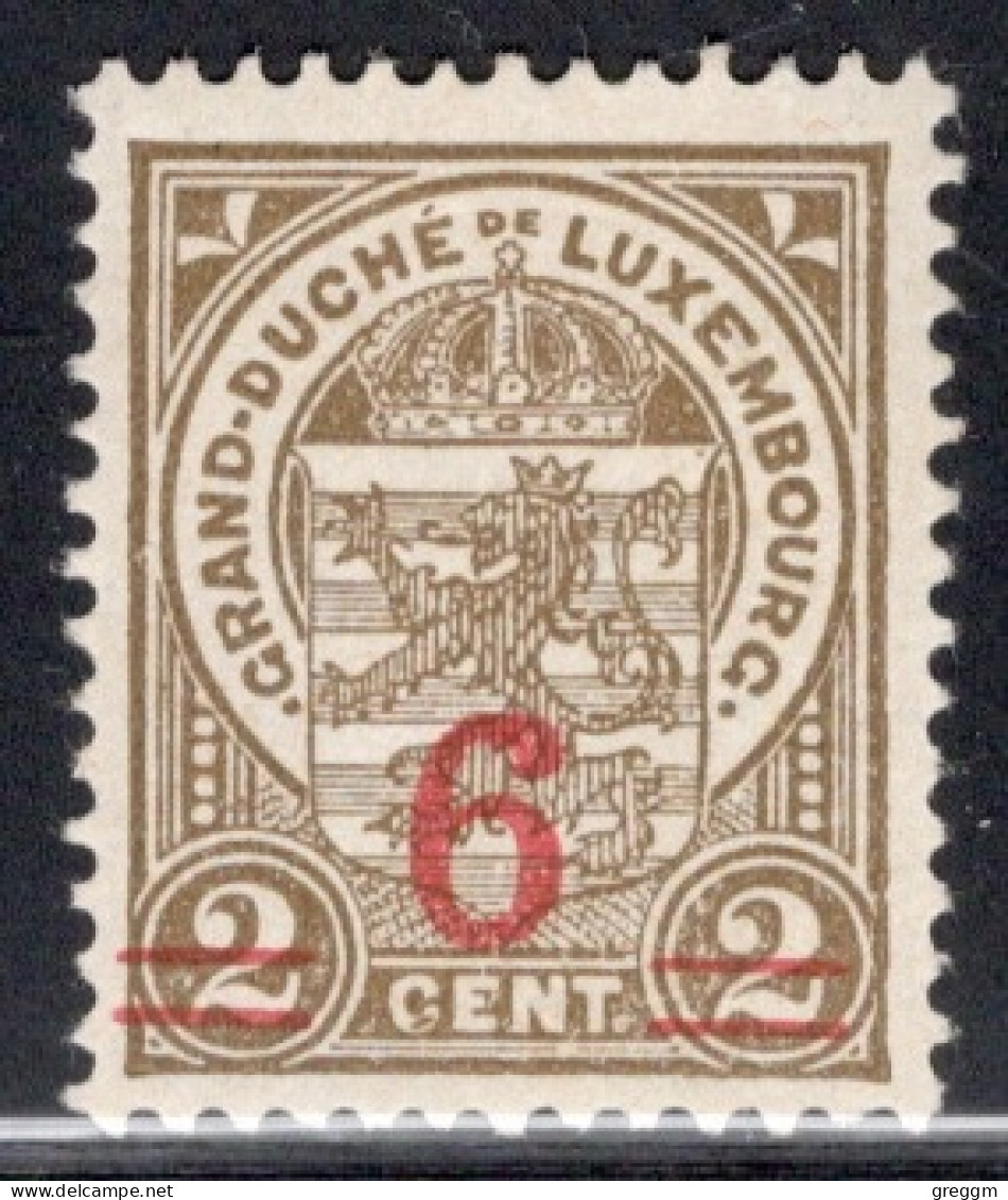 Luxembourg 1915 Single Stamps Of 1906-19 Surcharged With New Value And Bars In Black Or Red In Mounted Mint - 1914-24 Maria-Adelaide