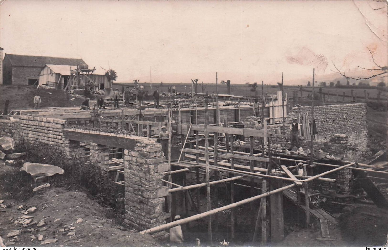 CARTE PHOTO CHANTIER DE CONSTRUCTION - Da Identificare