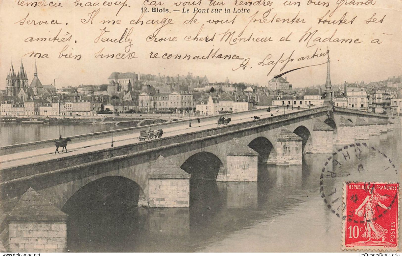 FRANCE - Blois - Le Pont Sur La Loire - Carte Postale Ancienne - Blois