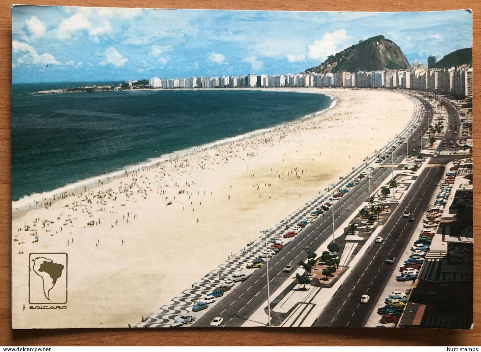 BRASIL - 1977 - RIO DE JANEIRO - Praia De Copacabana - Copacabana's Beach (c138) - Copacabana