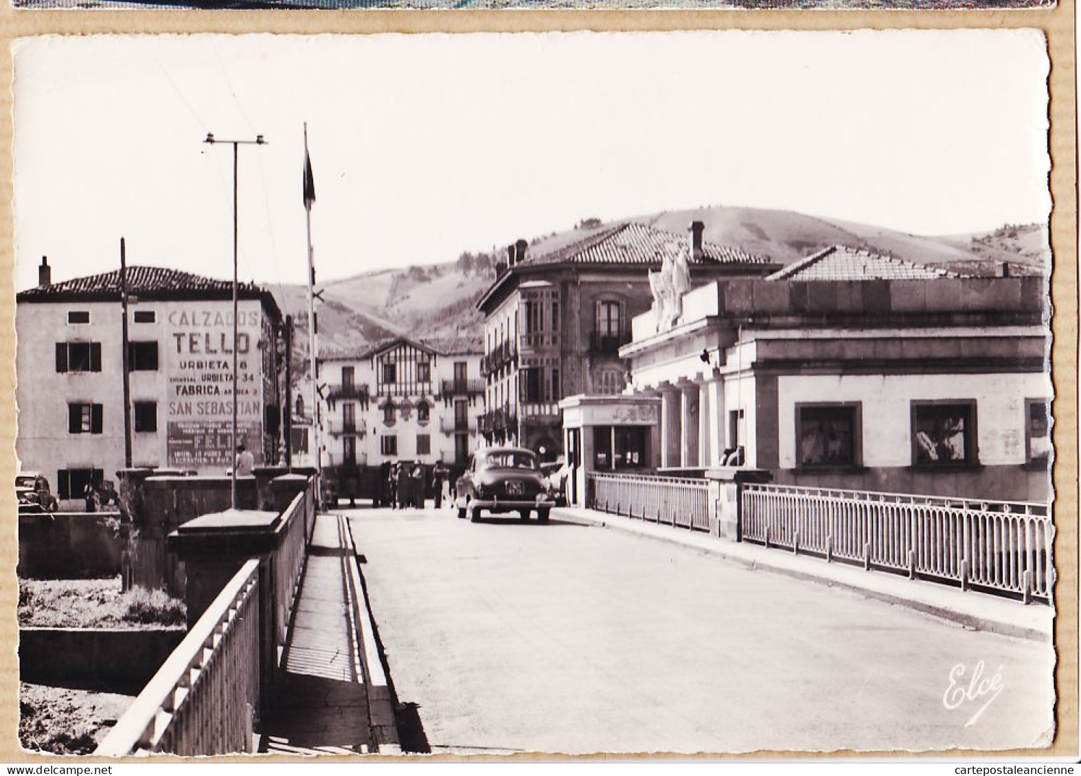 15388 ● BEHOBIE Euskadi Pont International Vue Poste-Frontière ESPAGNOLAutomobile 1950s-CHATAGNEAU  - Béhobie