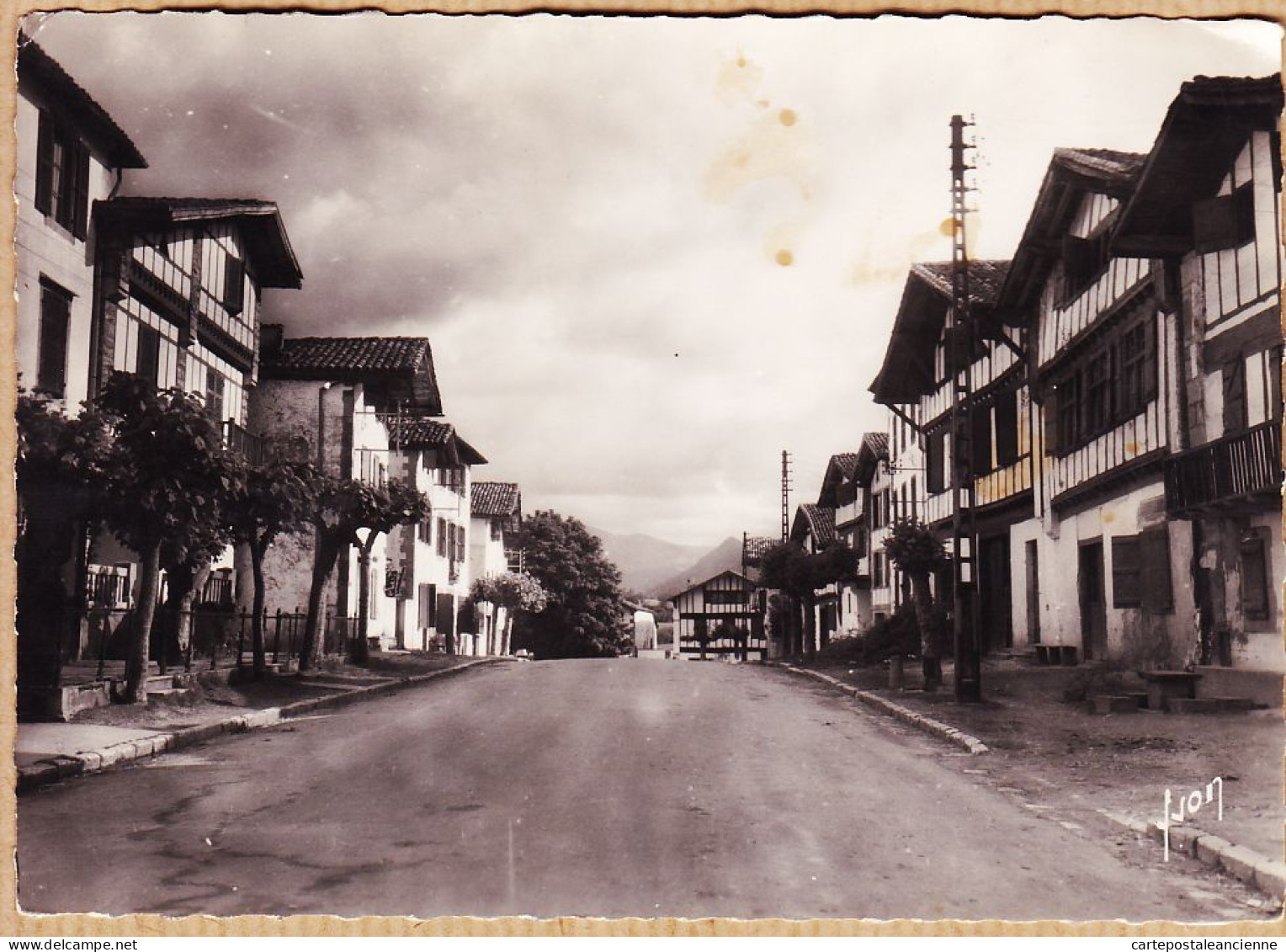 15378 ● AINHOA Euskadi Le Village Quartier KARRIKA 05-08-1949 Photo-Véritable YVON I.B 5041 - Ainhoa