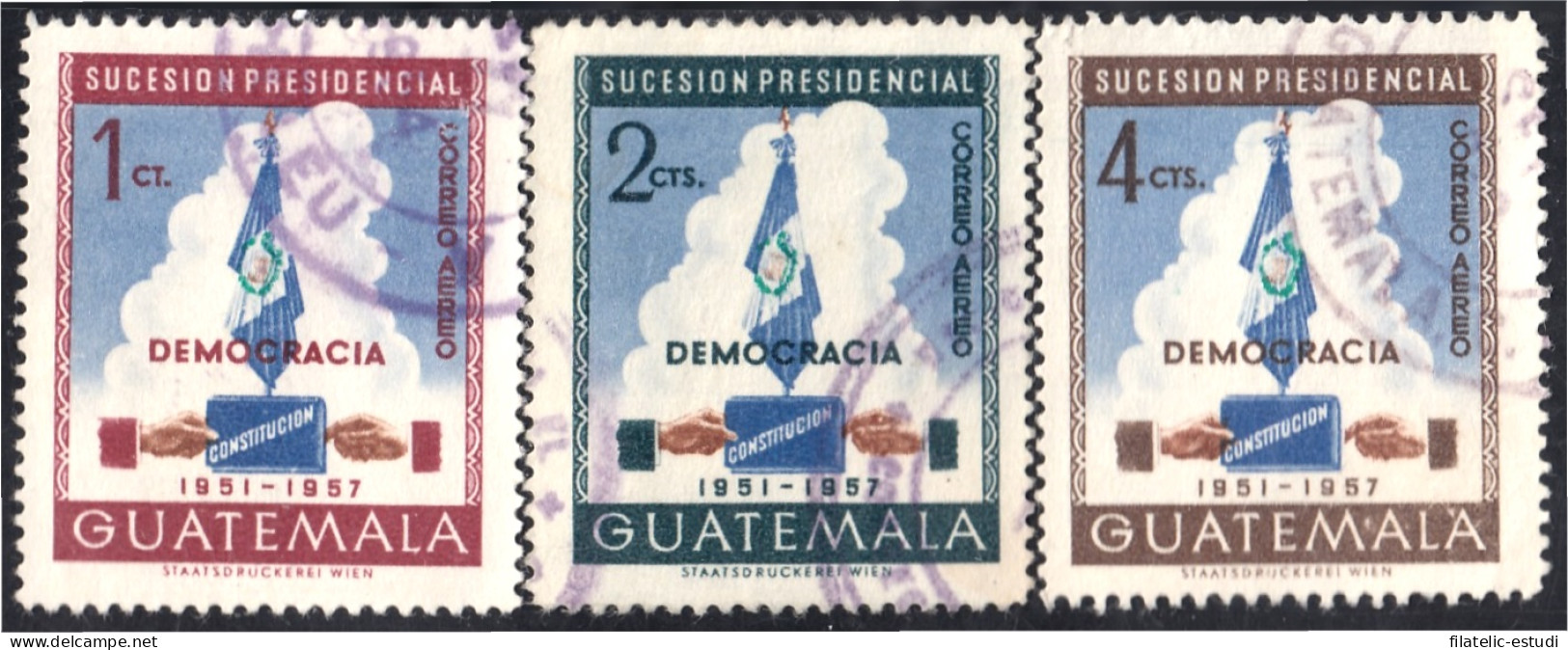 Guatemala A- 186/88 1953 Democracia Constitución Usados - Guatemala