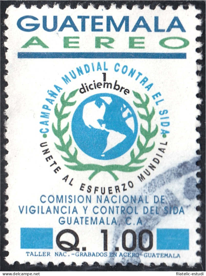 Guatemala A- 841 1992 Comisión Nacional De Vigilancia Control Del Sida Usados - Guatemala