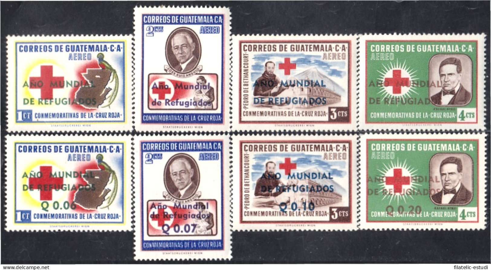 Guatemala A- 253/60 1960 Conmemorativas Cruz Roja MH - Guatemala