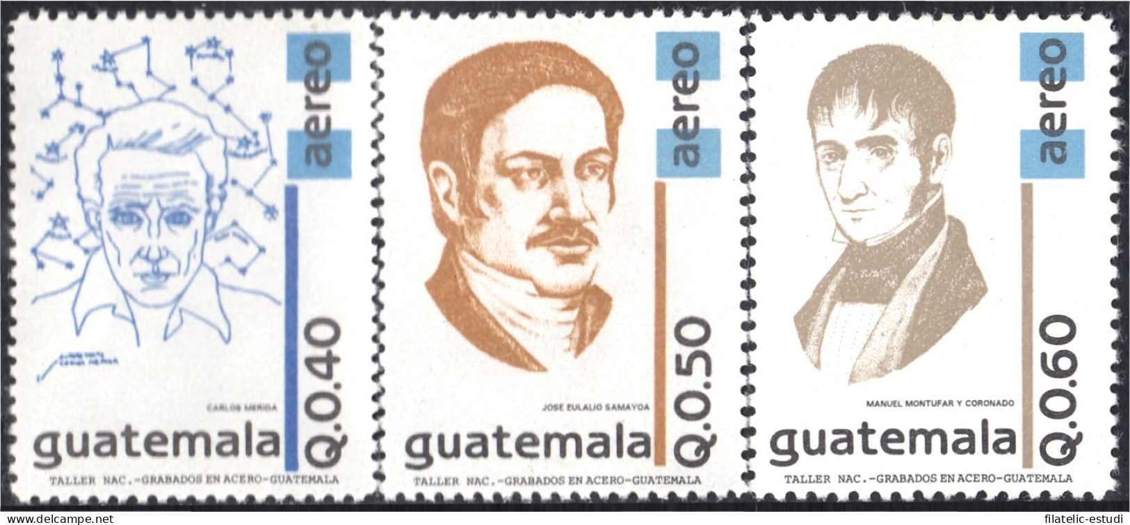 Guatemala A- 860/62 1996 Carlos Merida José E. Samayoa Manuel Montufar MNH - Guatemala