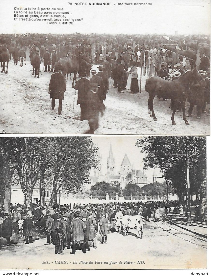 Foires Marchés Agriculture - Lot De 9 CPA  Animées BON ETAT Voir Détail Toutes Scannées - Mercati