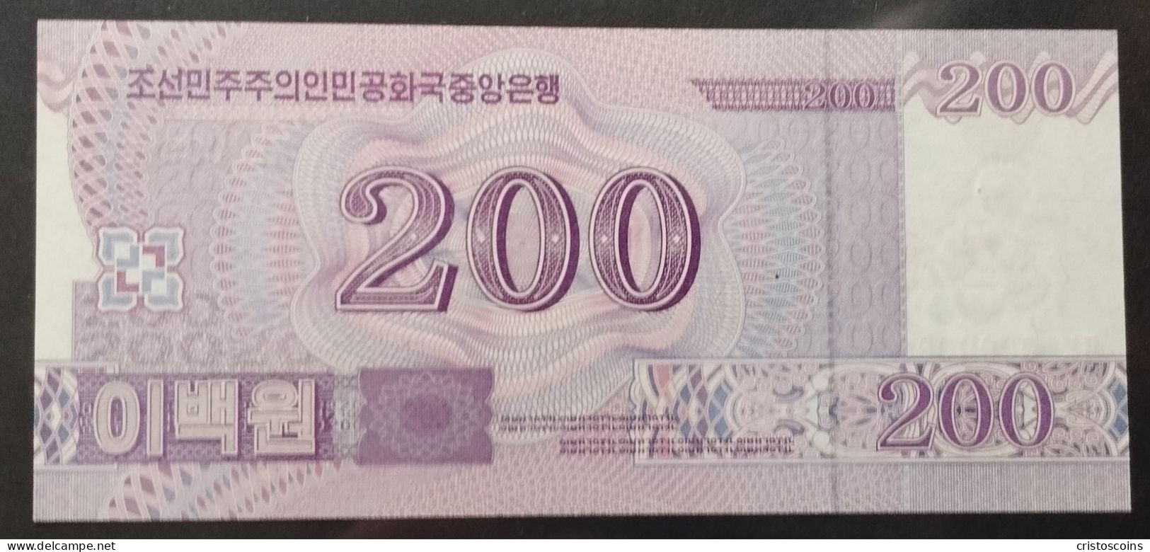 2008 Esemplare/Specimen 0000000 Della Corea Del Nord 200 Won   UNC P-62s (B/72 - Korea, North