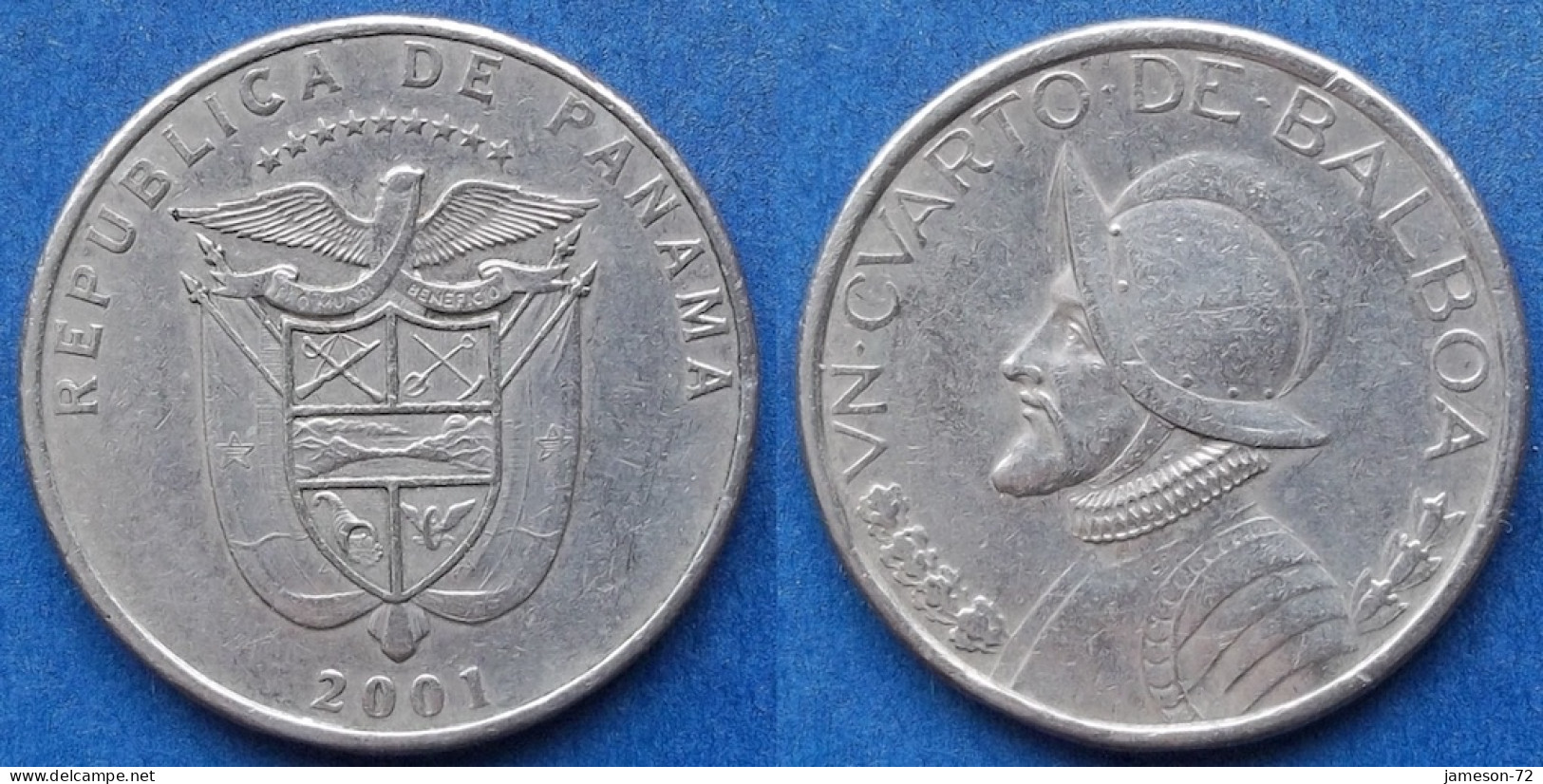 PANAMA - 1/4 Balboa 2001 KM# 128 Independent Since 1903 - Edelweiss Coins - Panamá