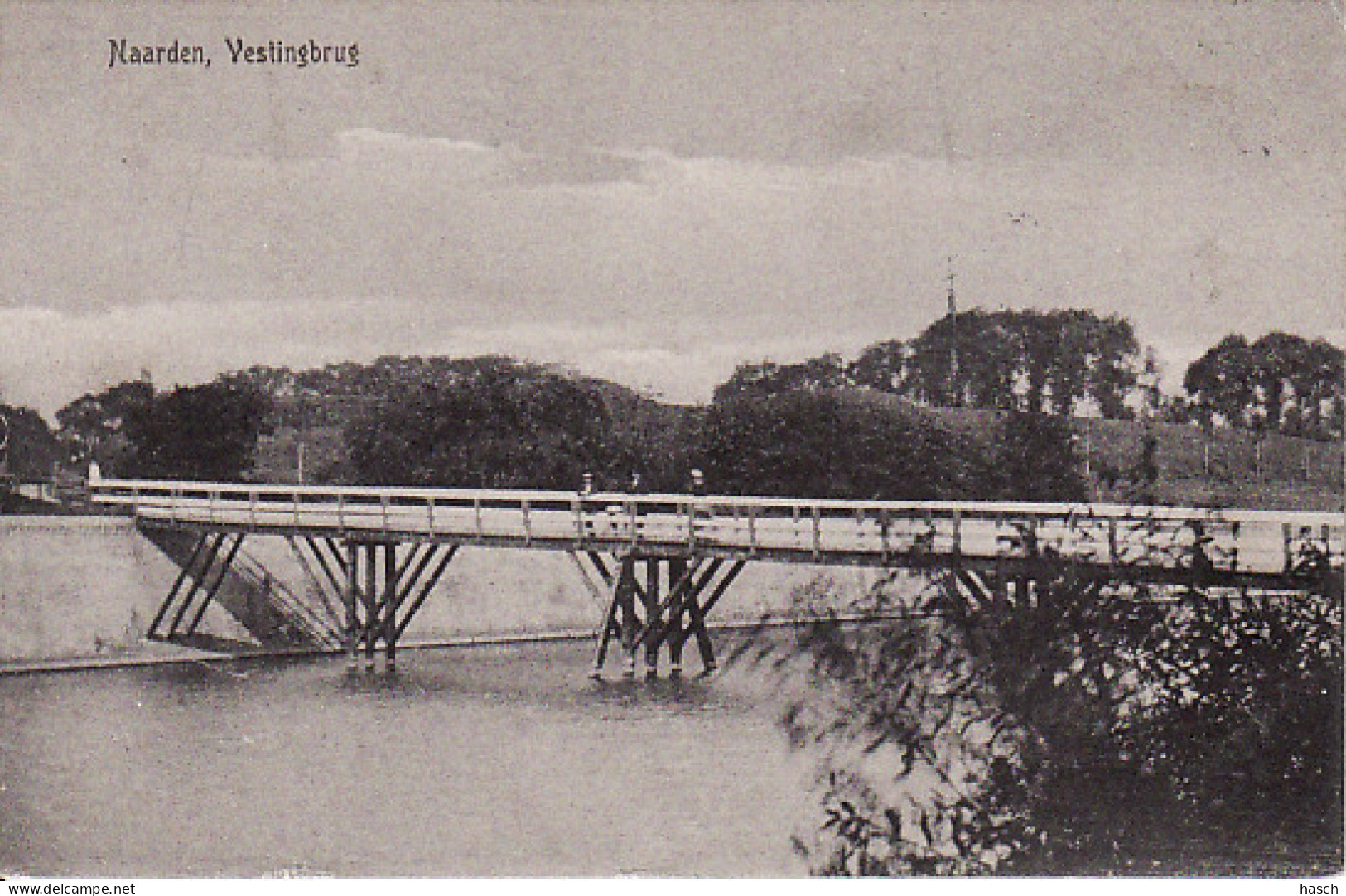 2722	39	Naarden, Vestingbrug (poststempel 1908) - Naarden