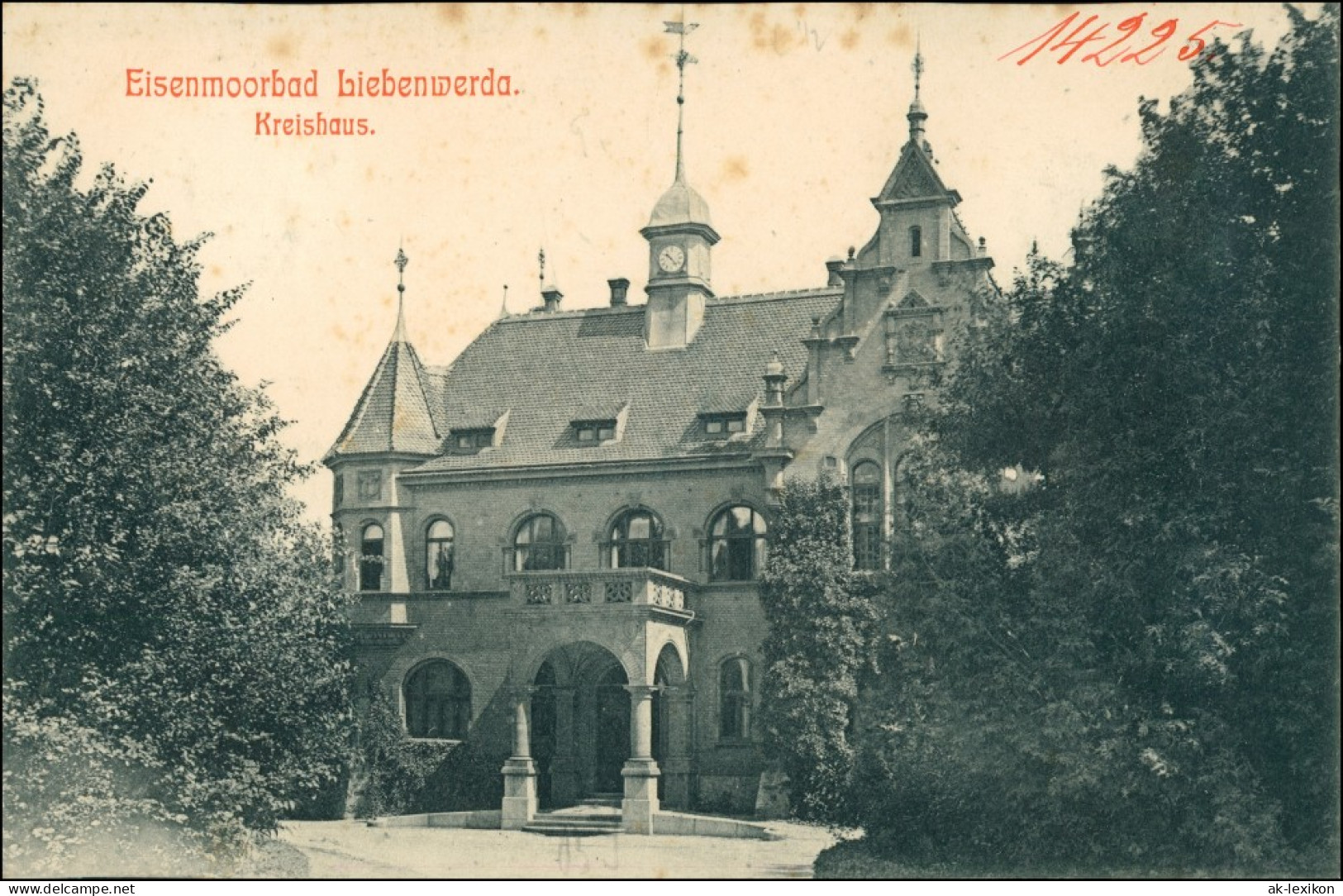 Ansichtskarte Bad Liebenwerda Eisenmoorbad, Kreishaus 1912 C - Bad Liebenwerda