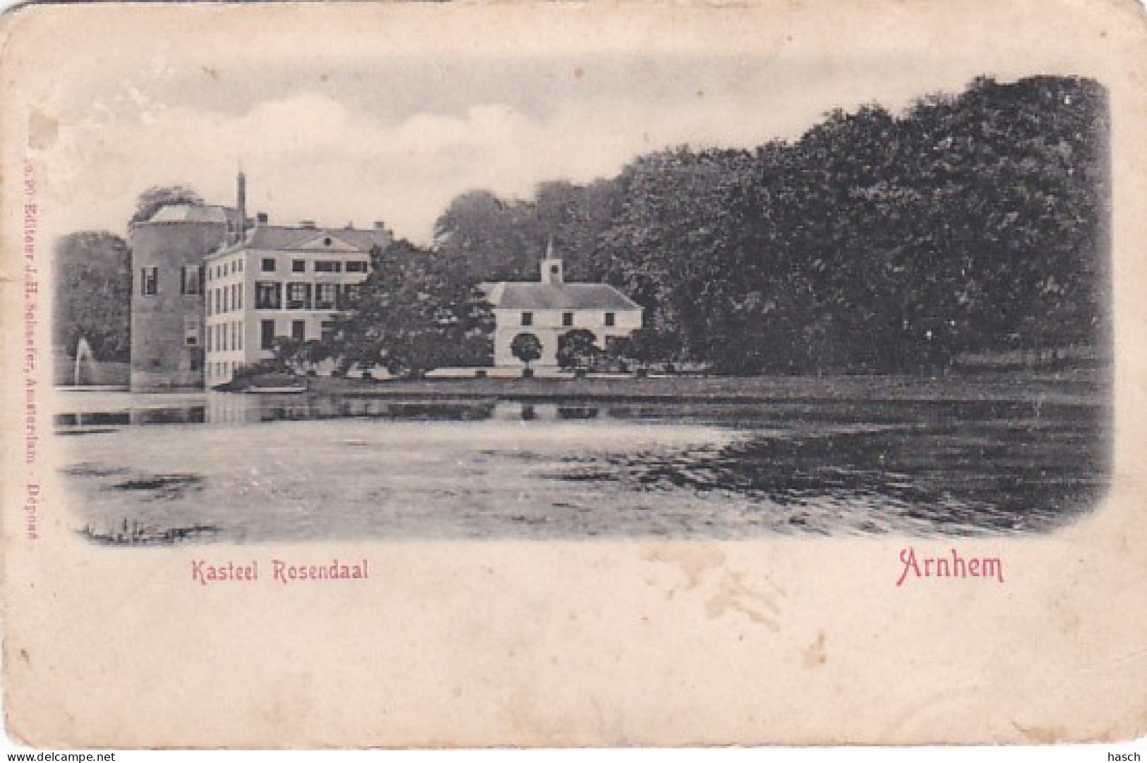 27032Arnhem, Kasteel Rosendaal Rond 1900 (diverse Gebreken) - Arnhem