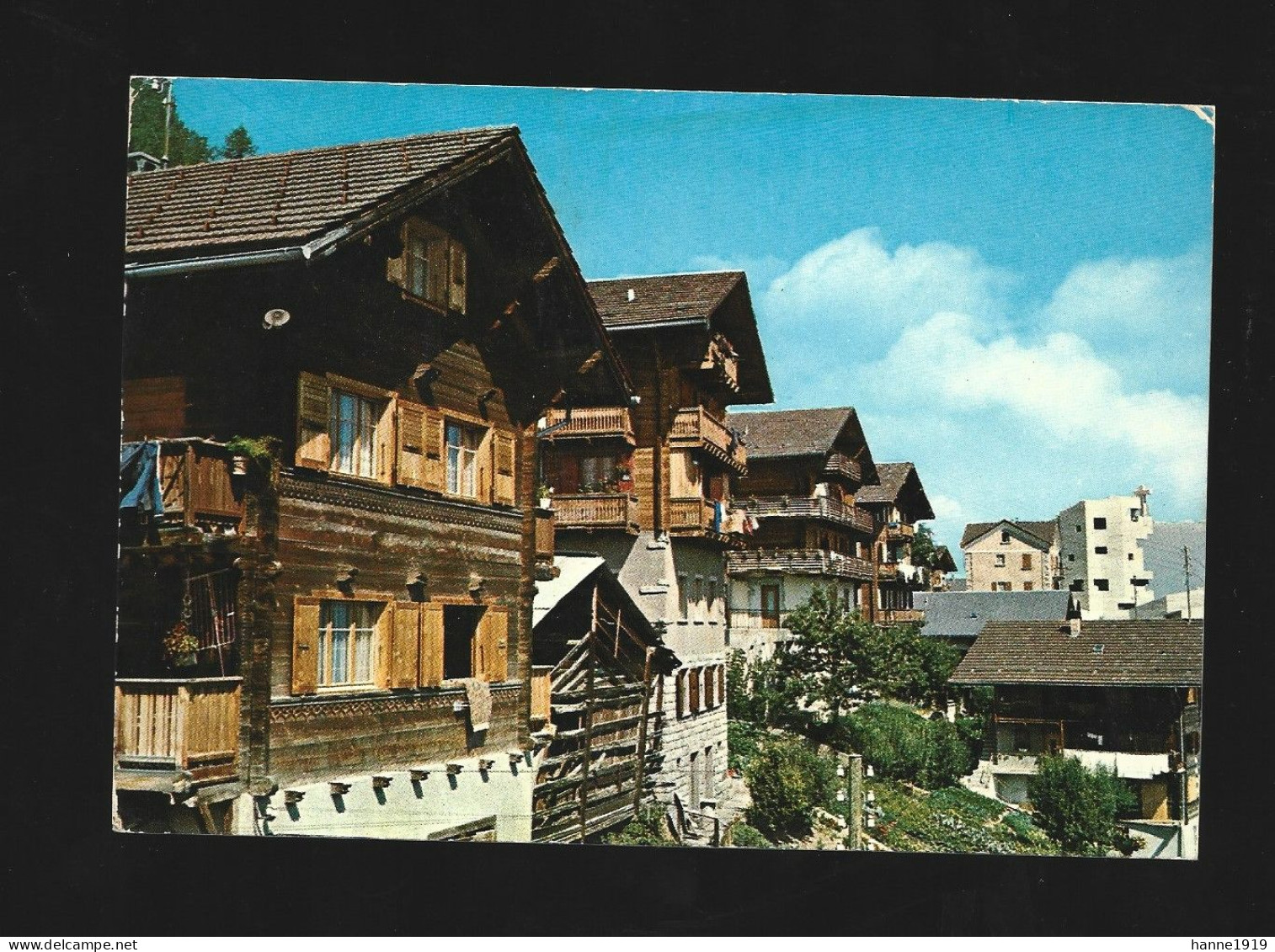 Hérémence Photo Carte Wallis Cachet 1977 Heremence Schweiz Htje - Hérémence