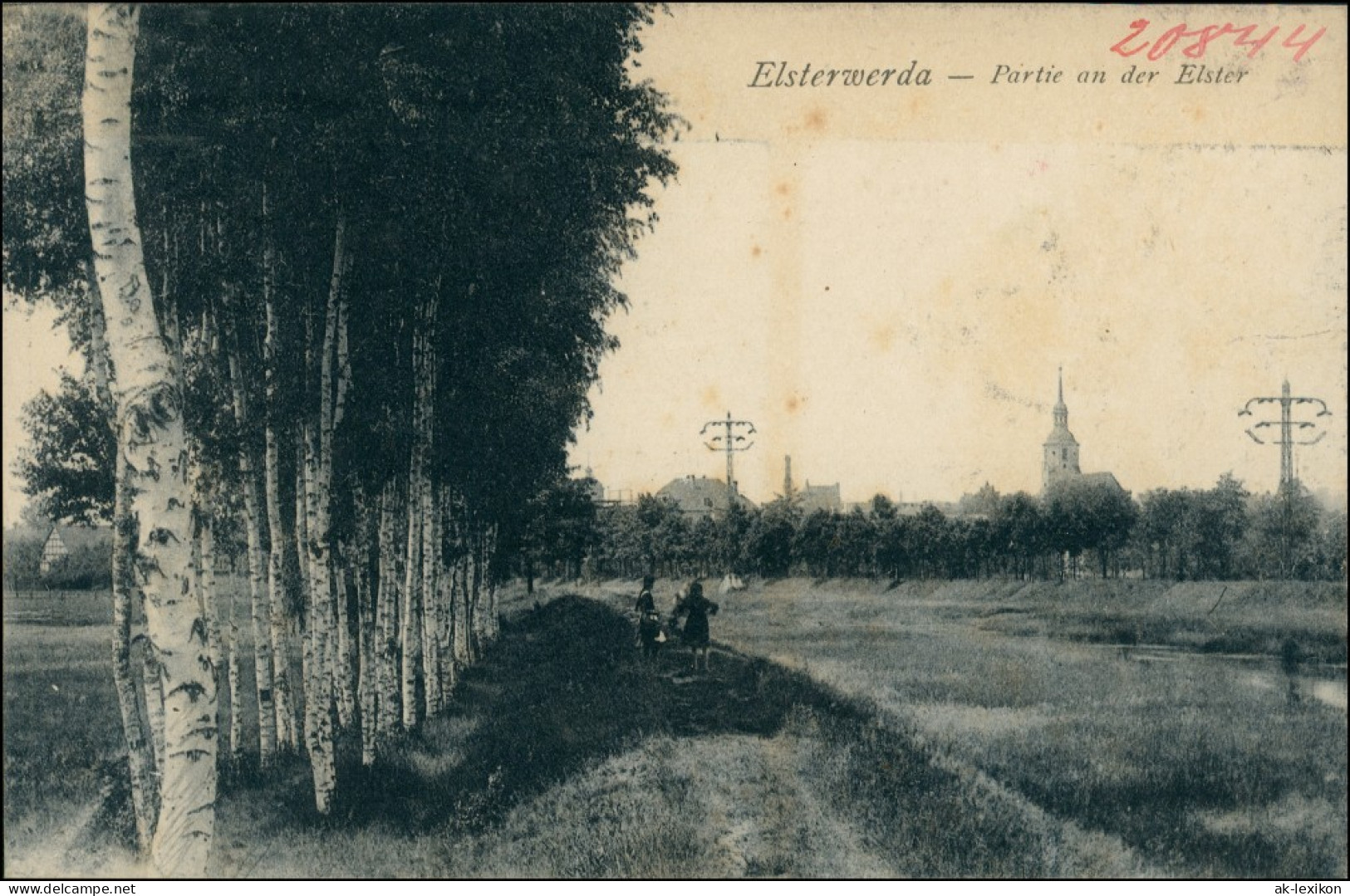 Ansichtskarte Elsterwerda Wikow Partie An Der Elster 1920 B - Elsterwerda