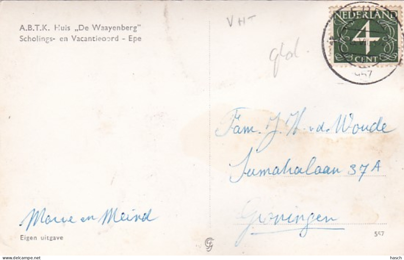 2703156Epe, ,,De Waaijenberg.’’ Multivues. – 1957. (kleine Vouwen In De Hoeken) - Epe
