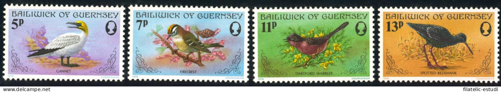 FAU3/S Guernesey  Nº 160/63  1978  Aves De La Isla Lujo - Guernsey