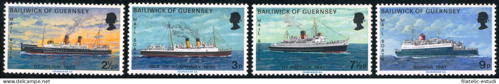 BA1/S Guernesey  Nº 70/73  1973  Cruceros Postales Lujo - Guernsey