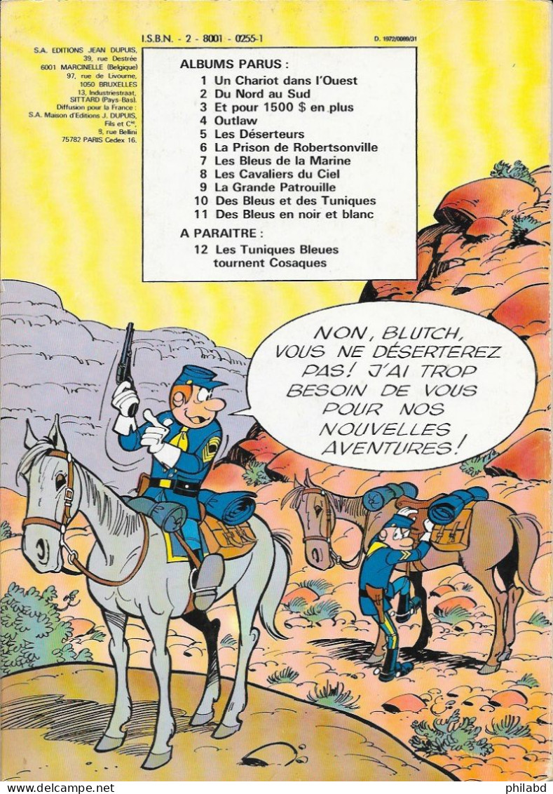 Les Tuniques Bleues N°1 - Un Chariot Dans L'Ouest - Salverius & Cauvin - DUPUIS 1977 BE - Tuniques Bleues, Les