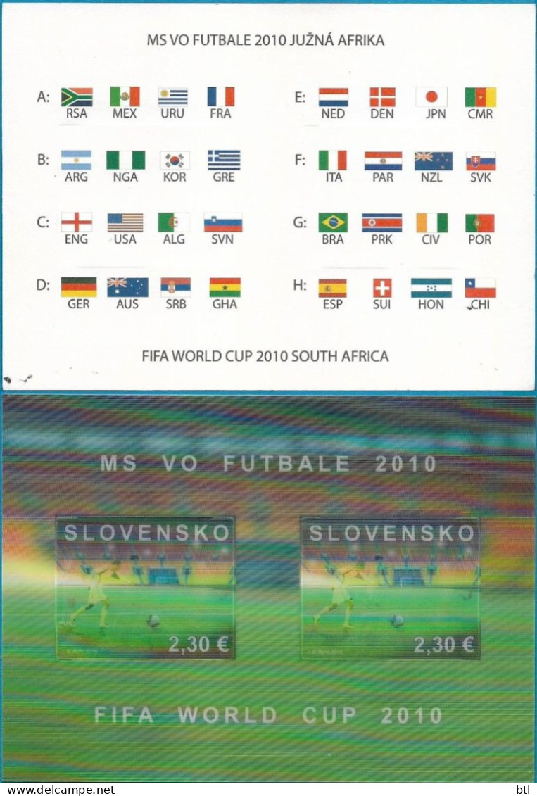 SLOVAKIA - FIFA World Cup South Africa " 3D Stamp " - Unused Stamps