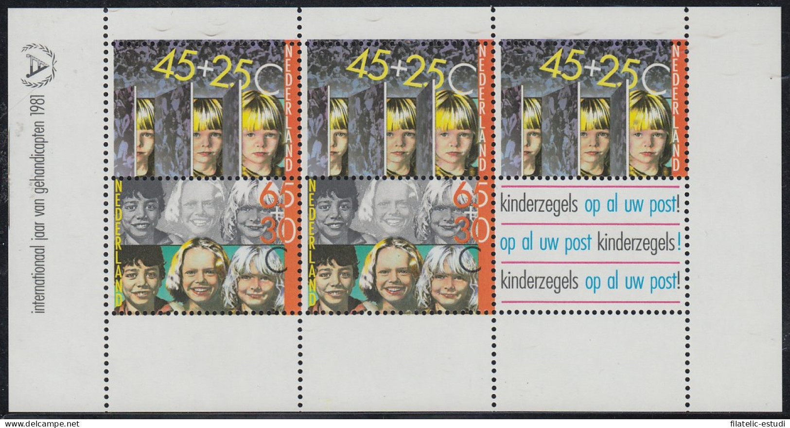 Holanda Nederlands HB 23 1981 Año Internacional De Los Discapacitados MNH - Otros & Sin Clasificación