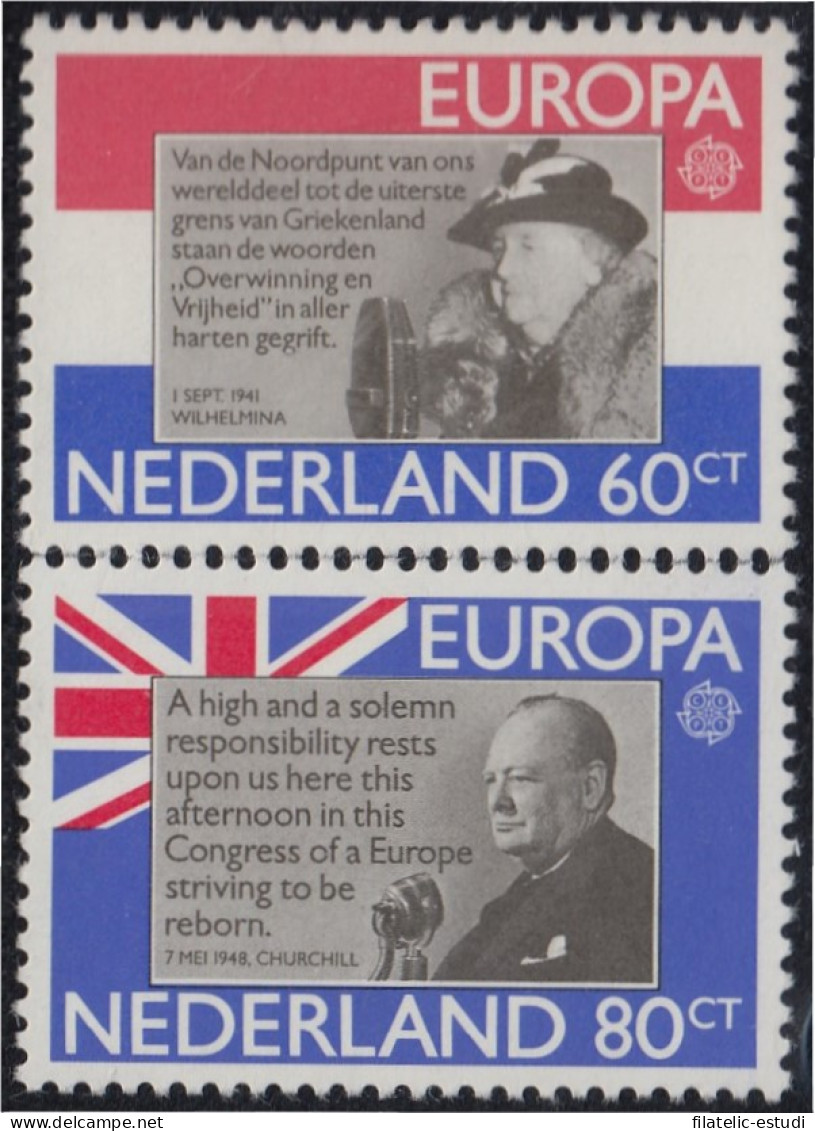 Holanda 1138/39 1980 Europa Personajes Célebres MNH - Other & Unclassified