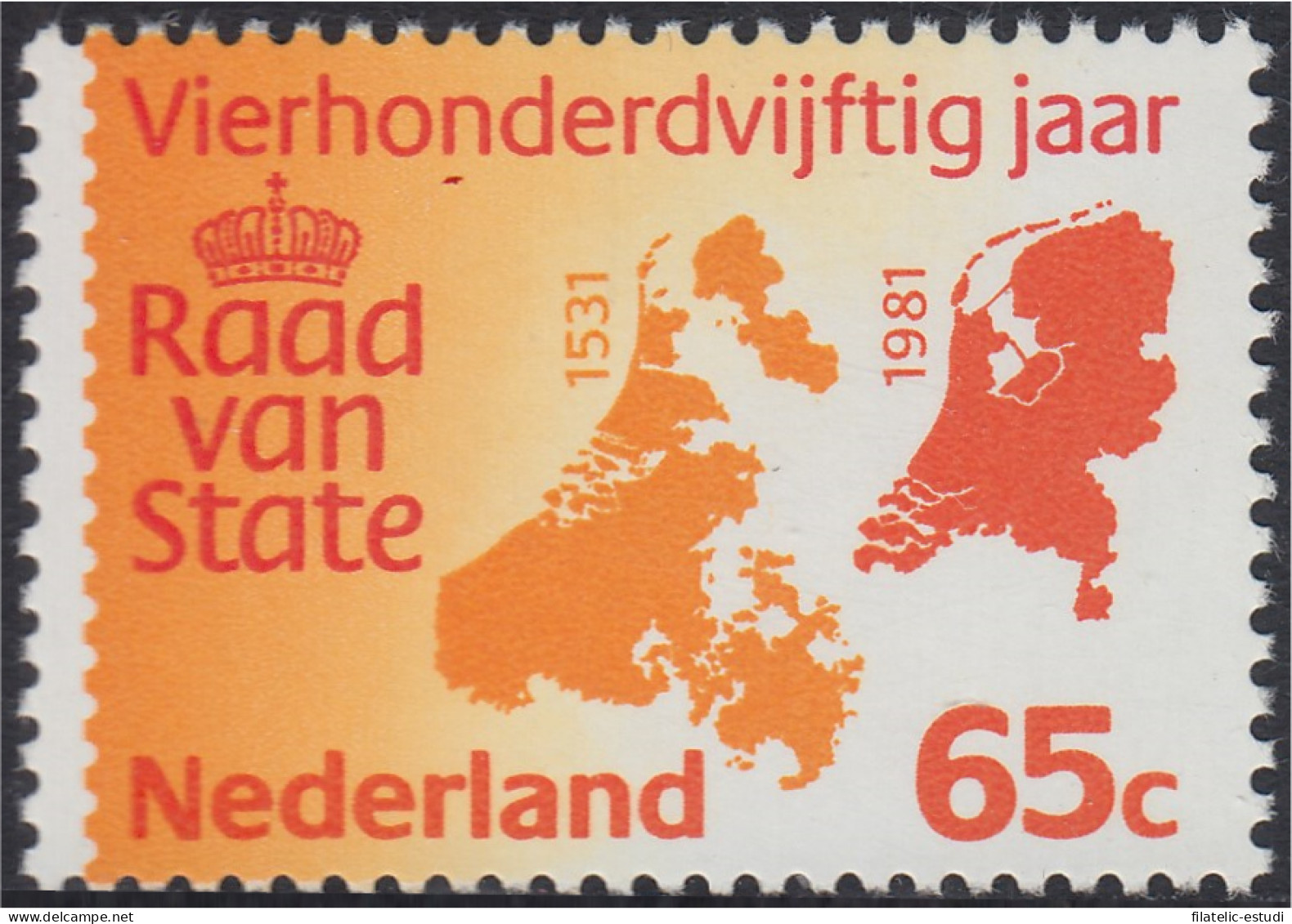 Holanda 1158 450º Aniversario De La Creación Del Consejo De Estado MNH - Other & Unclassified