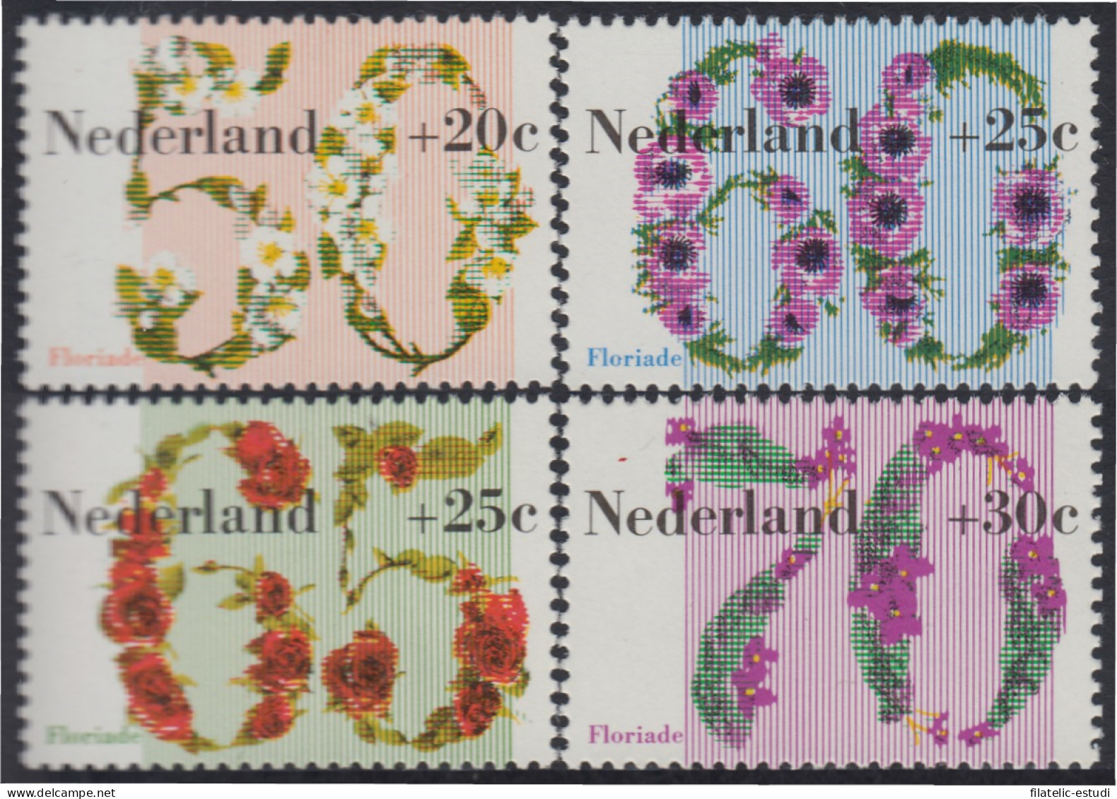 Holanda 1173/76 1982 Floriade 82 Florales MNH - Other & Unclassified