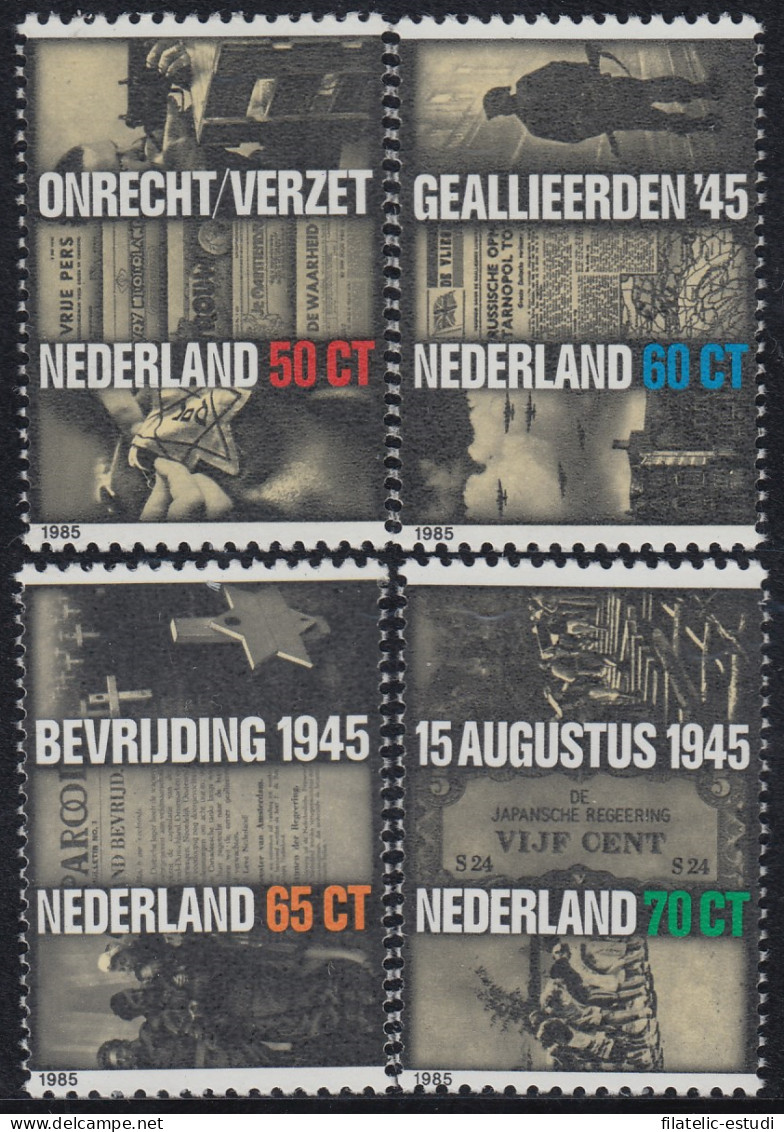 Holanda 1240/43 1985 Resistencia Y Liberación MNH - Otros & Sin Clasificación