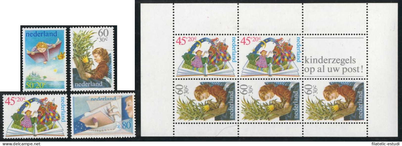 FAU4  Holanda  Netherlands  Nº 1141/44 + HB 21  1980  MNH - Other & Unclassified