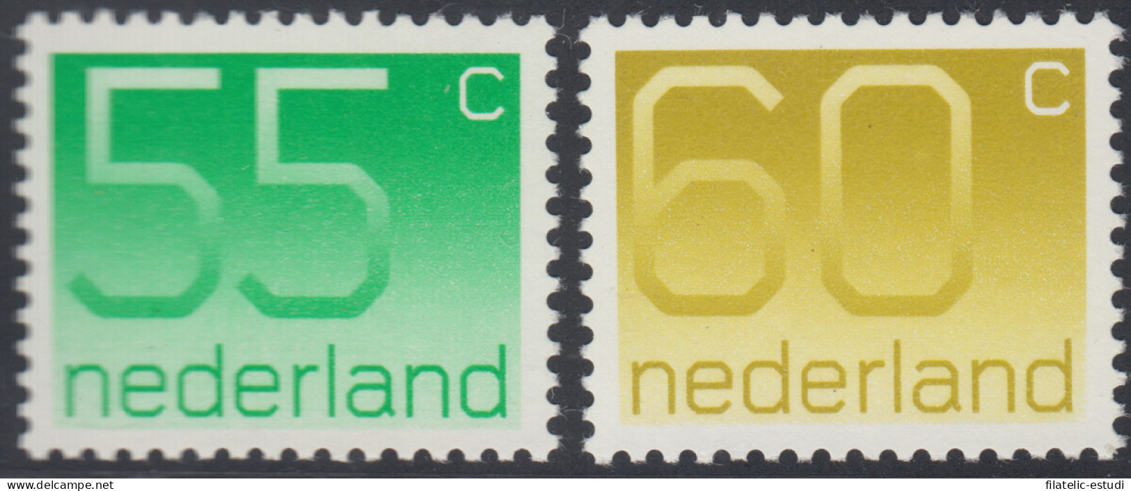 Holanda Netherlands  1153/54 1981 Serie Cent. Sellos Holandeses Con Cifras Luj - Andere & Zonder Classificatie