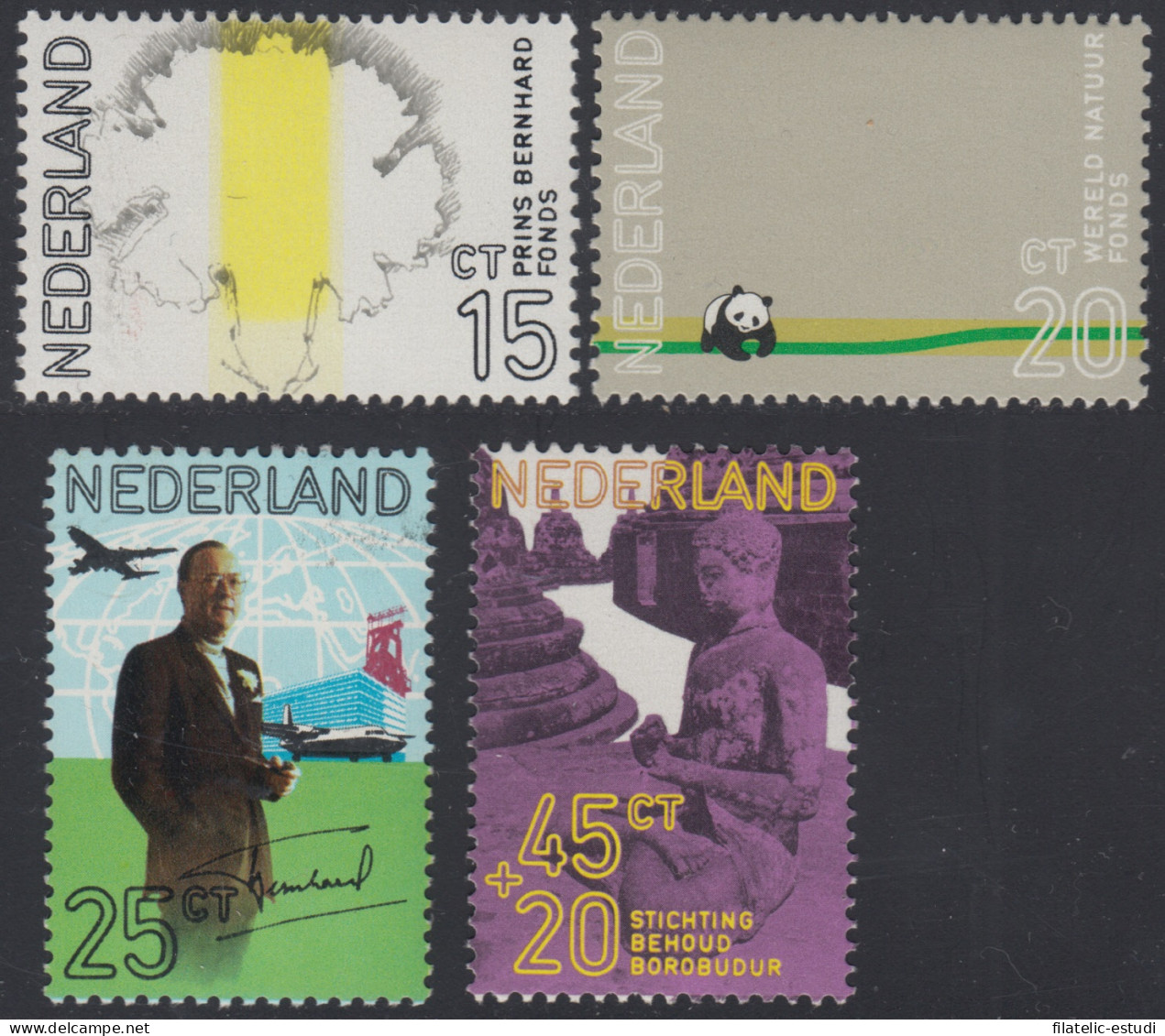 Holanda Netherlands 934/37 1971 60º Aniv. Del Príncipe Bernhard Lujo - Andere & Zonder Classificatie