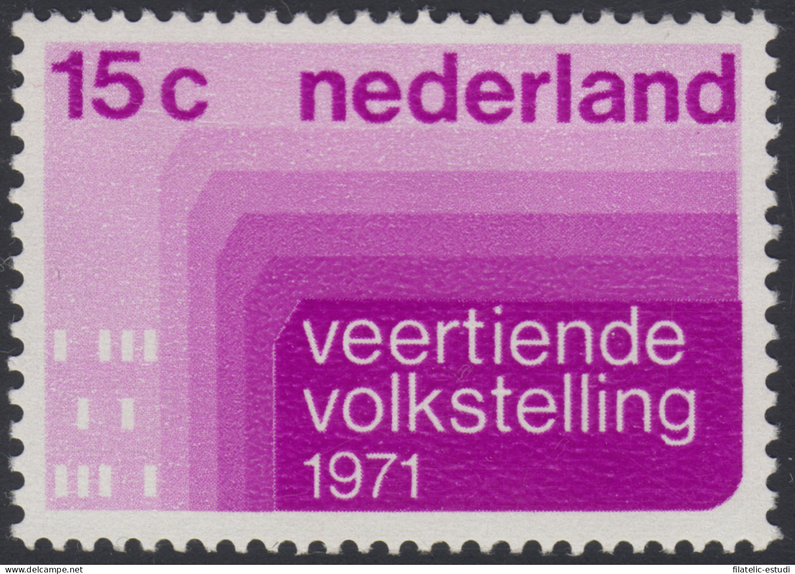 Holanda  Netherlands 926 1971 14º Censo General Lujo - Other & Unclassified