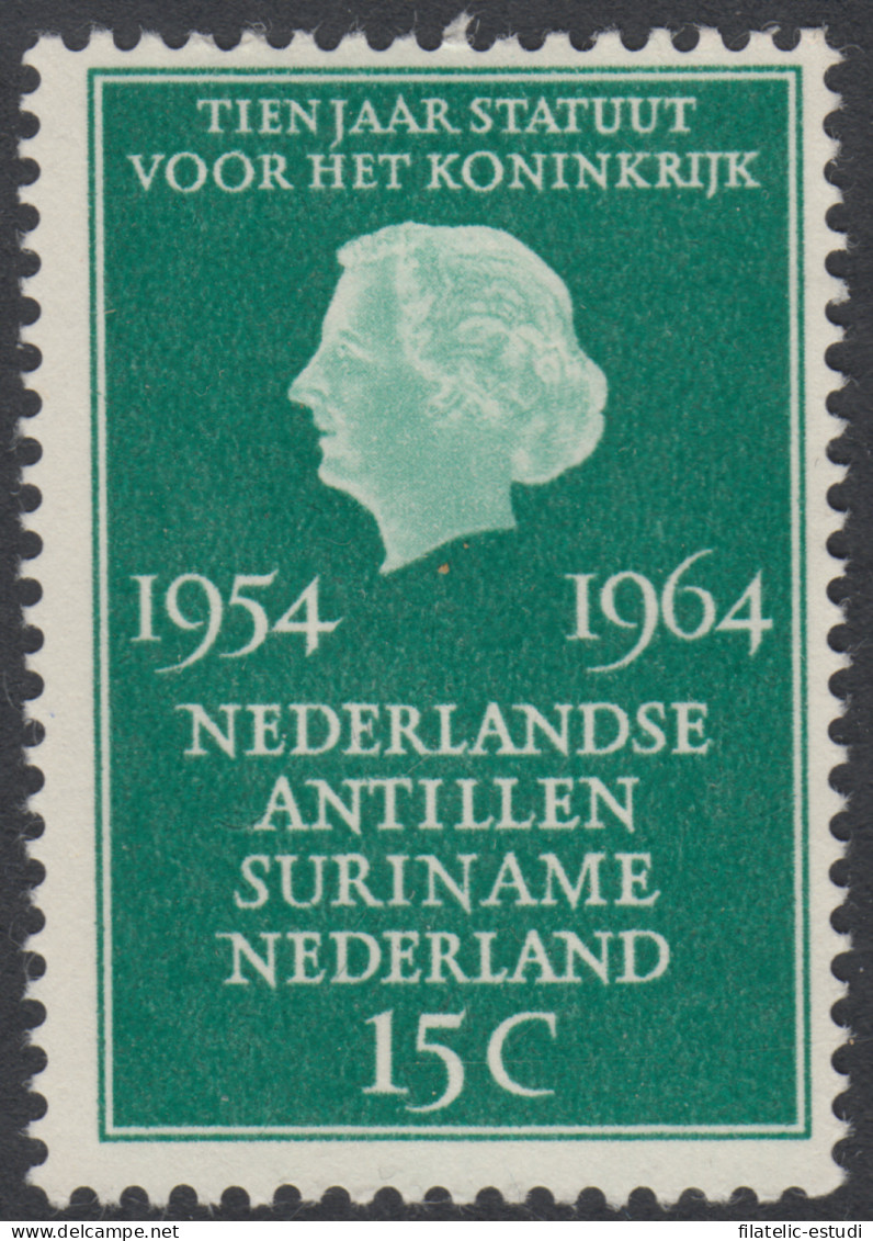 Holanda  Netherlands 809  1964 10º Aniv. De Los Dominos Efigie De Wilhelmine L - Other & Unclassified