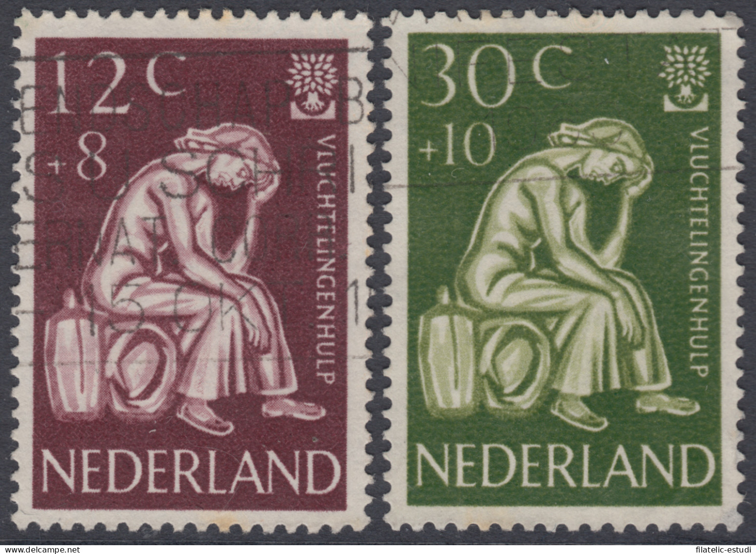 Holanda  Netherlands 717/18 1960 Año Mundial Del Refugiado Usados - Autres & Non Classés
