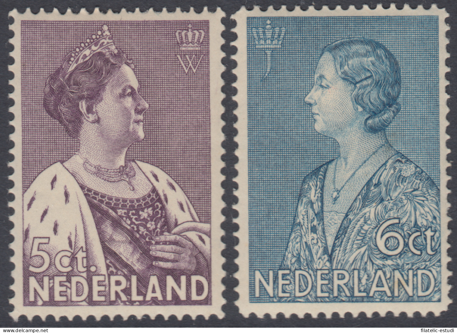 Holanda Netherlands 263/64 1934 Obras Benéficas Riena Wilhelmine Y Princesa Ju - Altri & Non Classificati