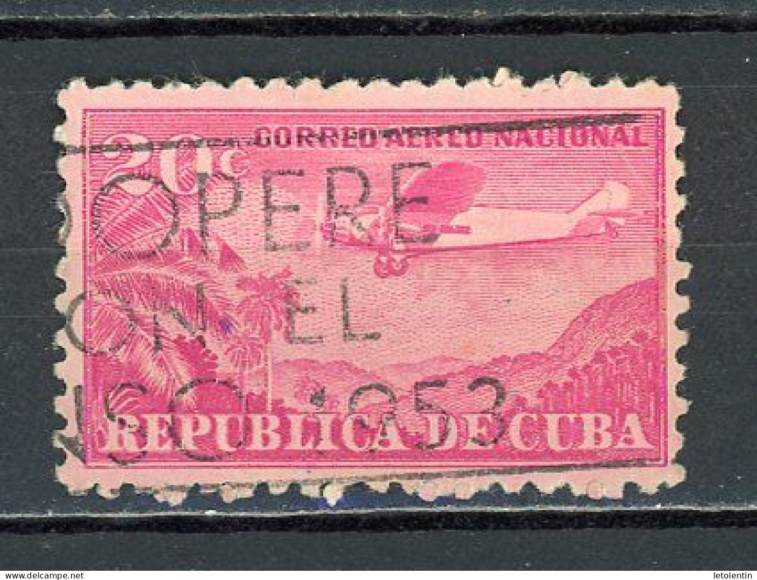 CUBA -  POSTE AÉRIENNE  N°Yt 37 Obli. - Airmail